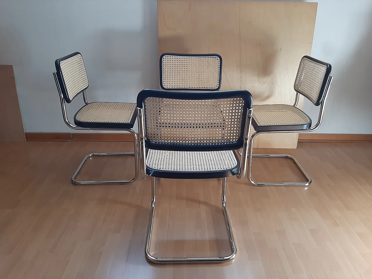 4 Sedie Ceca B32 in legno laccato nero di Mdf Italia, anni 2000 26