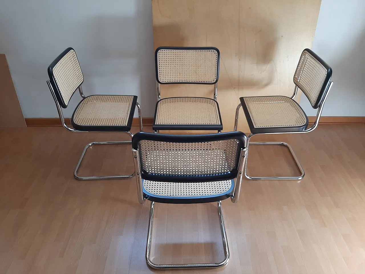 4 Sedie Ceca B32 in legno laccato nero di Mdf Italia, anni 2000 27