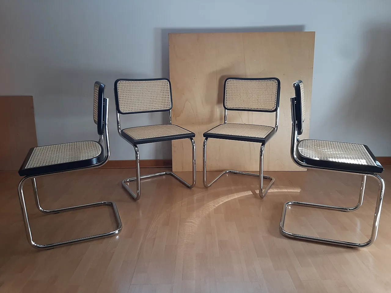 4 Sedie Ceca B32 in legno laccato nero di Mdf Italia, anni 2000 47