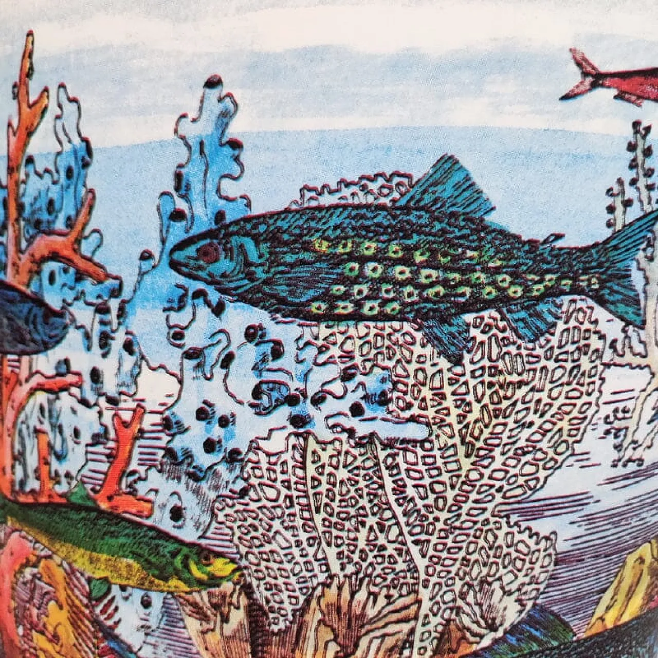 Aquarium floor lamp by Piero Fornasetti for Antonangeli, 1990s 9