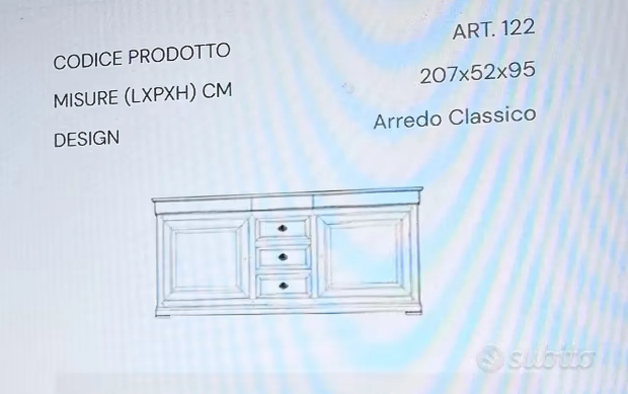 Giada wooden sideboard by Le Fablier, 2000s 2