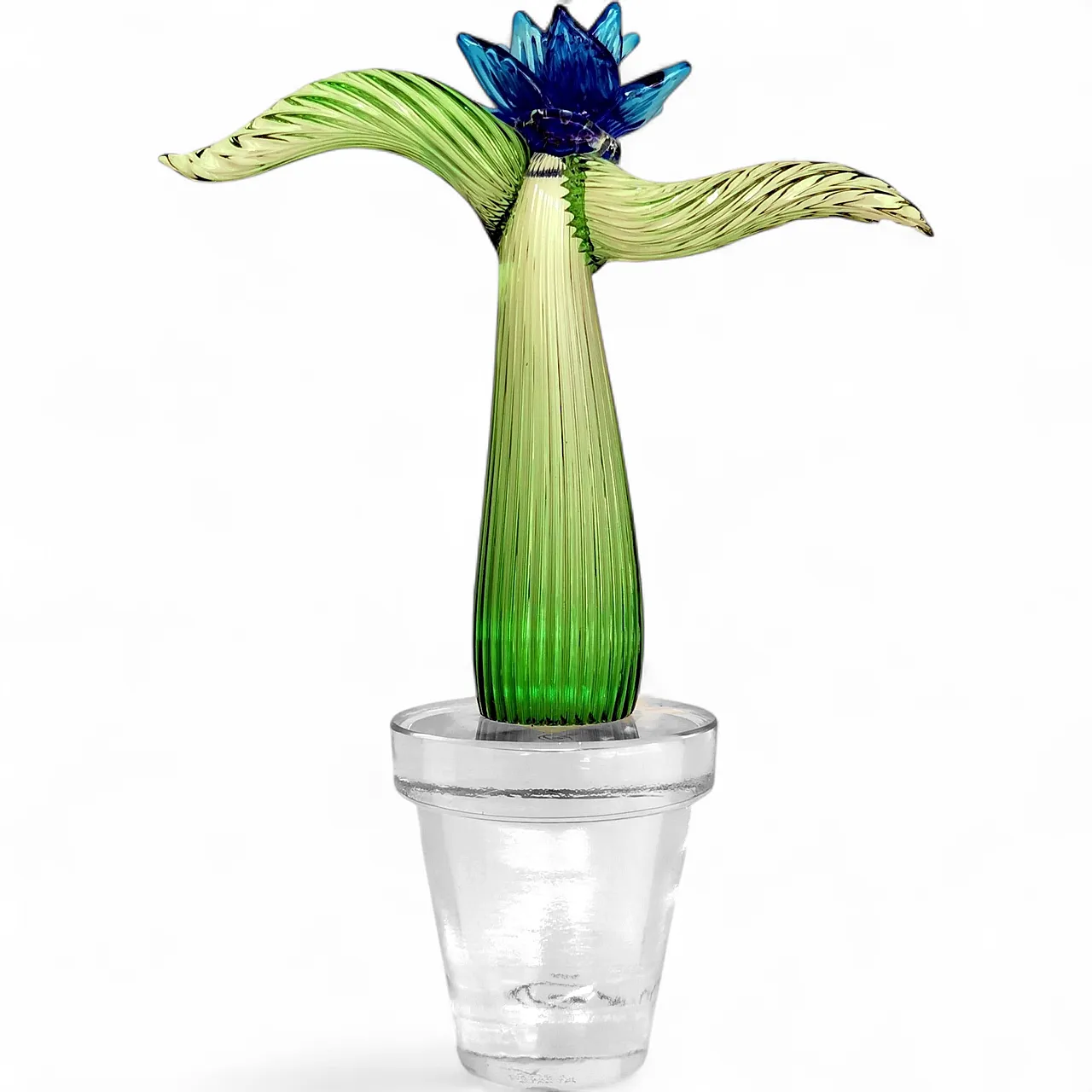 Succulent plant glass by Marzotto Marta for Formia Venice, 1990s 10