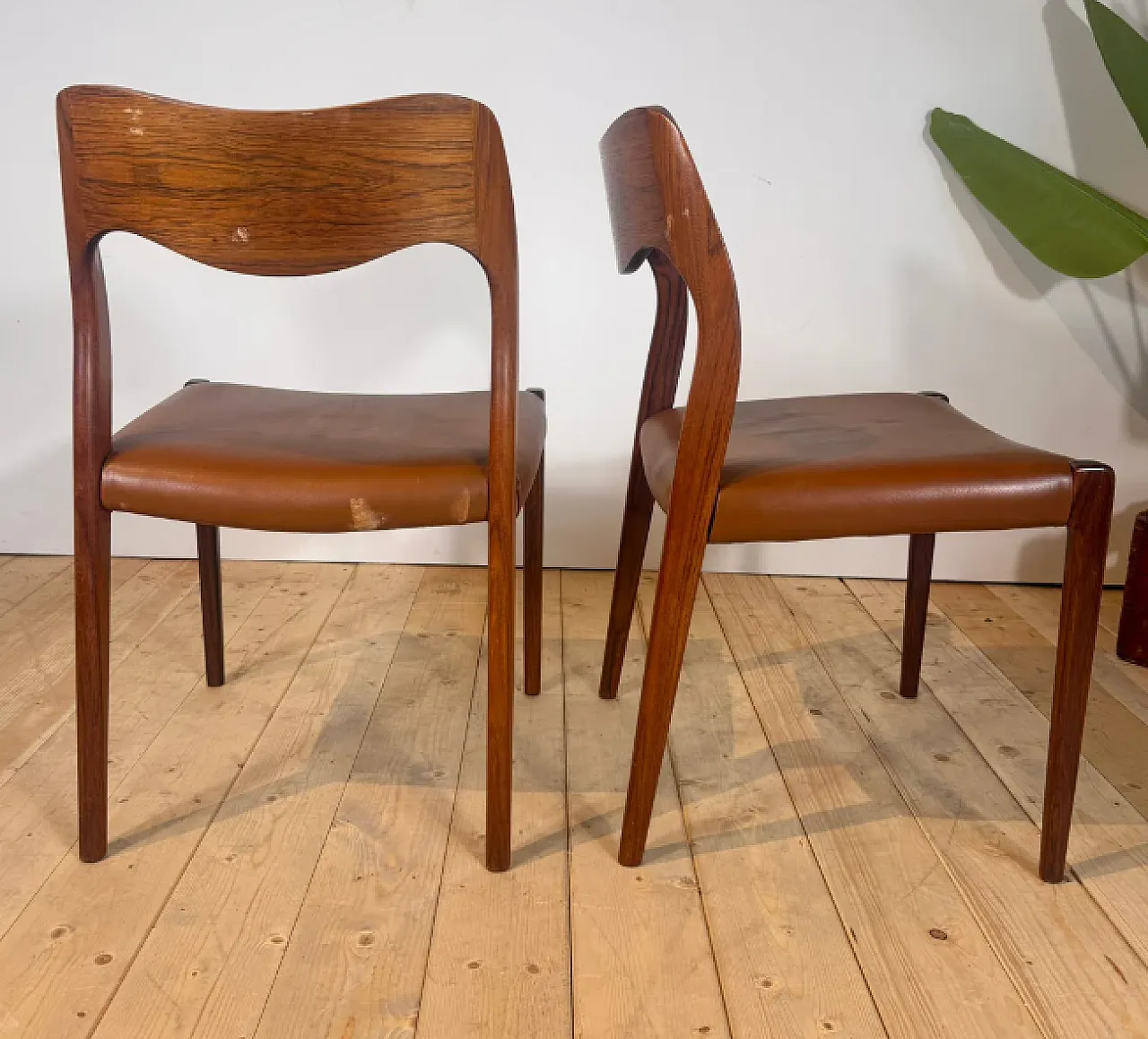6 sedie Model 71 di Niels Otto Møller, anni ’60 6