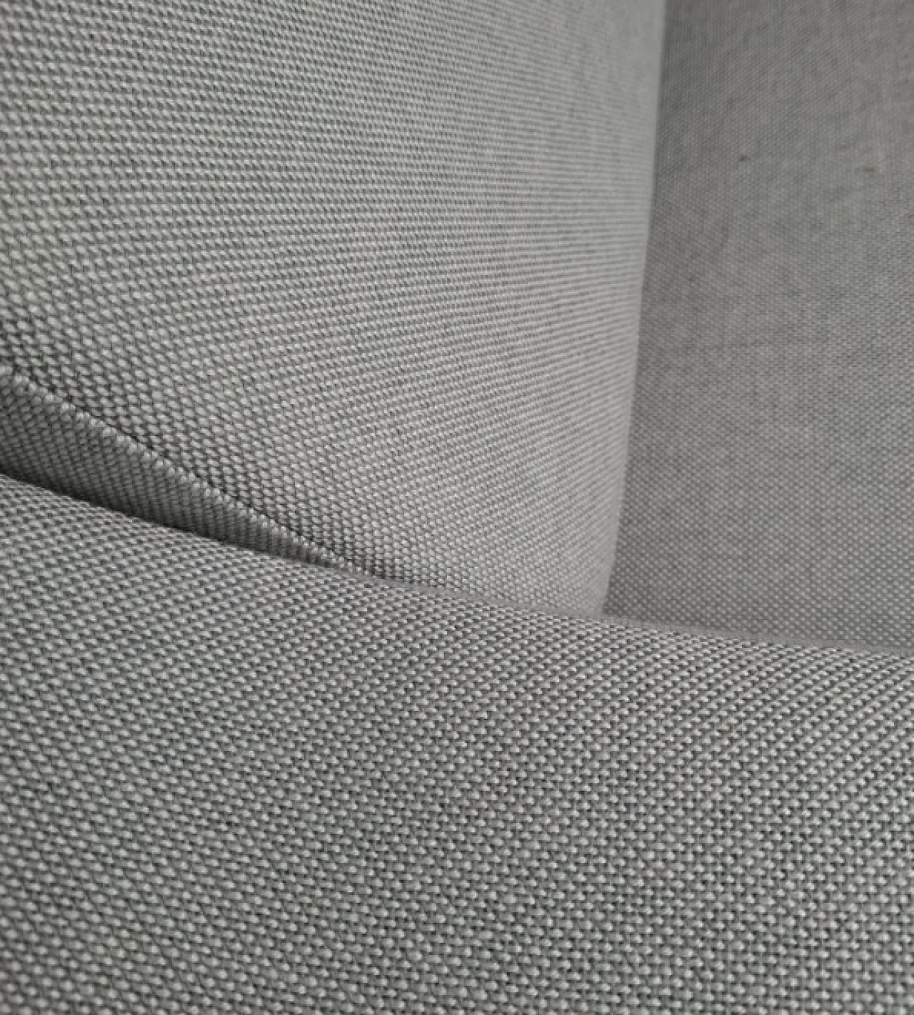Divano a due posti rivestito in tessuto Kvadrat, metà '900 6
