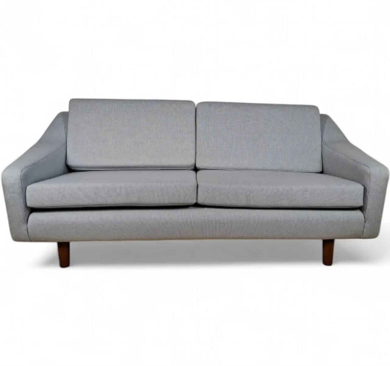 Divano a due posti rivestito in tessuto Kvadrat, metà '900 7