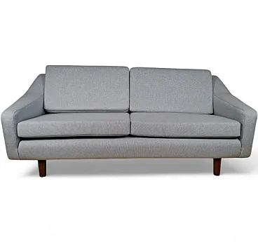 Divano a due posti rivestito in tessuto Kvadrat, metà '900