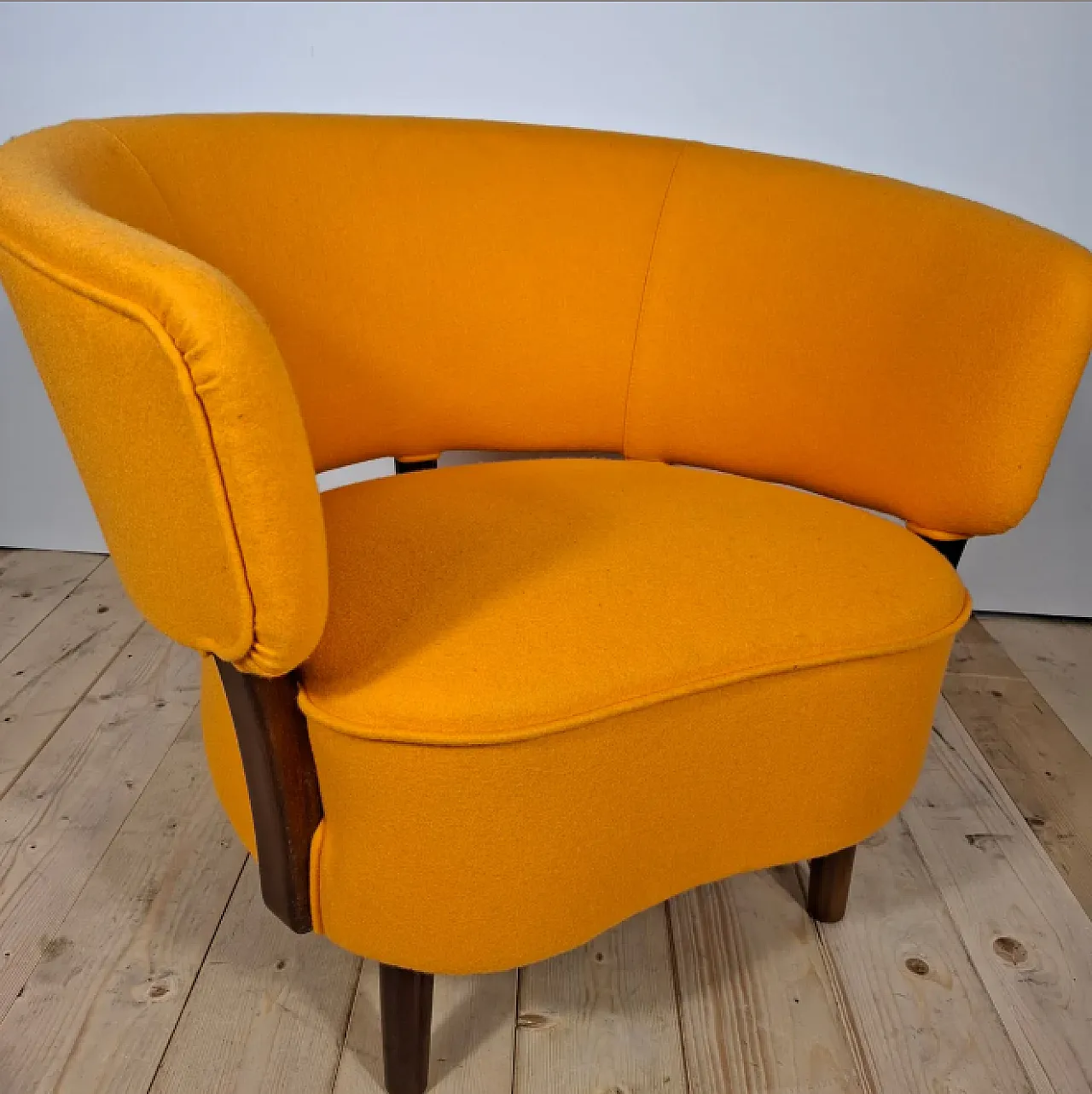 Poltrona di Aage Sattrup in teak, anni '60 1
