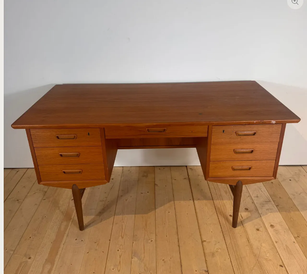 Scrittoio scandinavo in teak, anni ’60 6