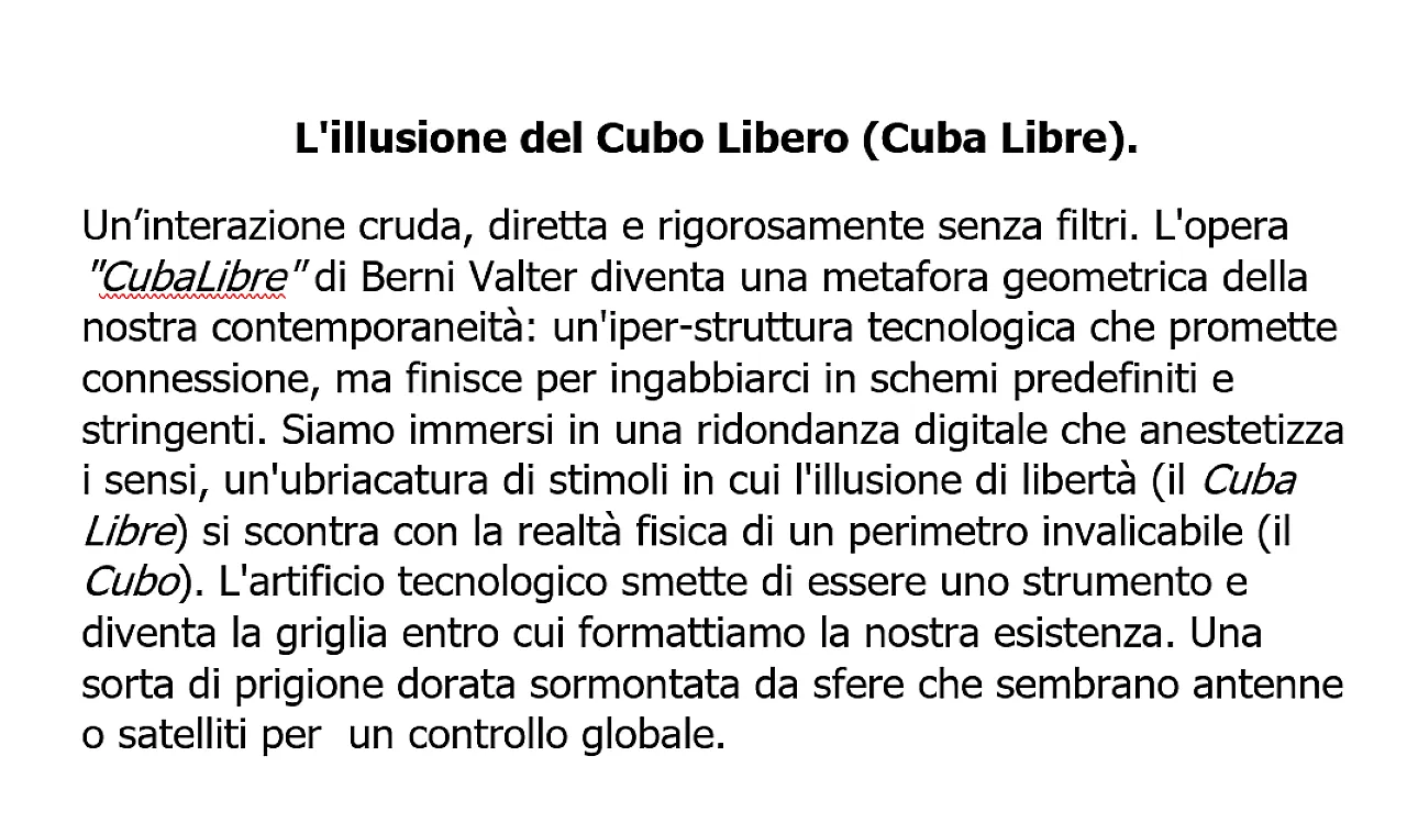 Scultura CubaLibre, by Valter Berni 2026 15