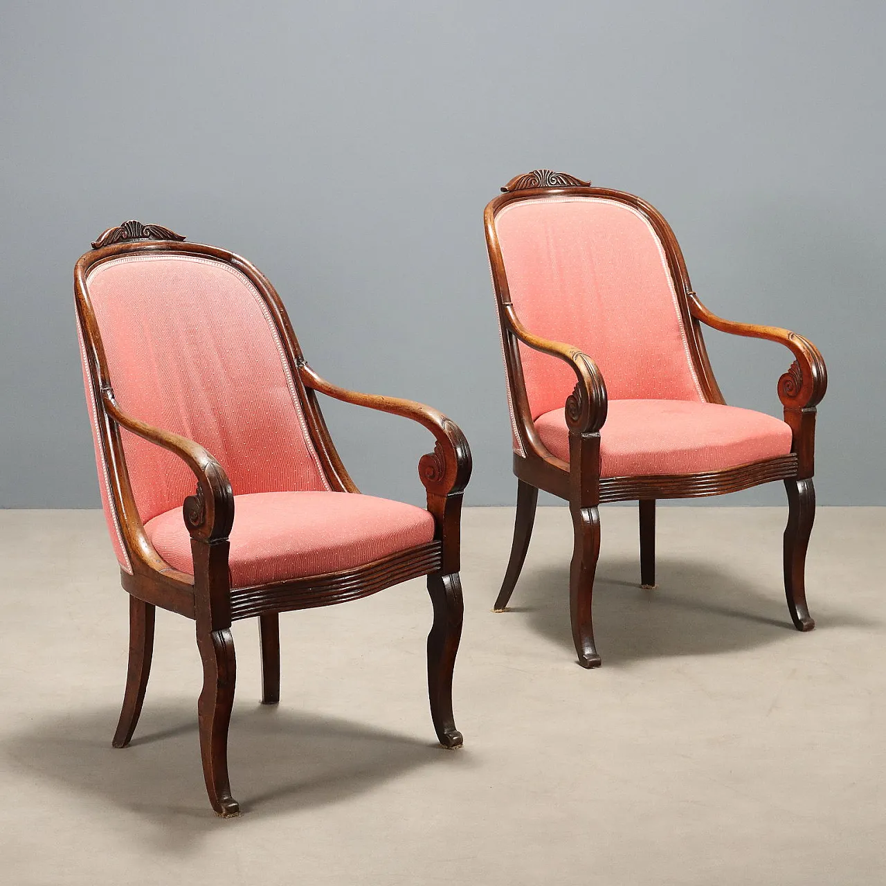 Pair of armchairs, 19th century 1