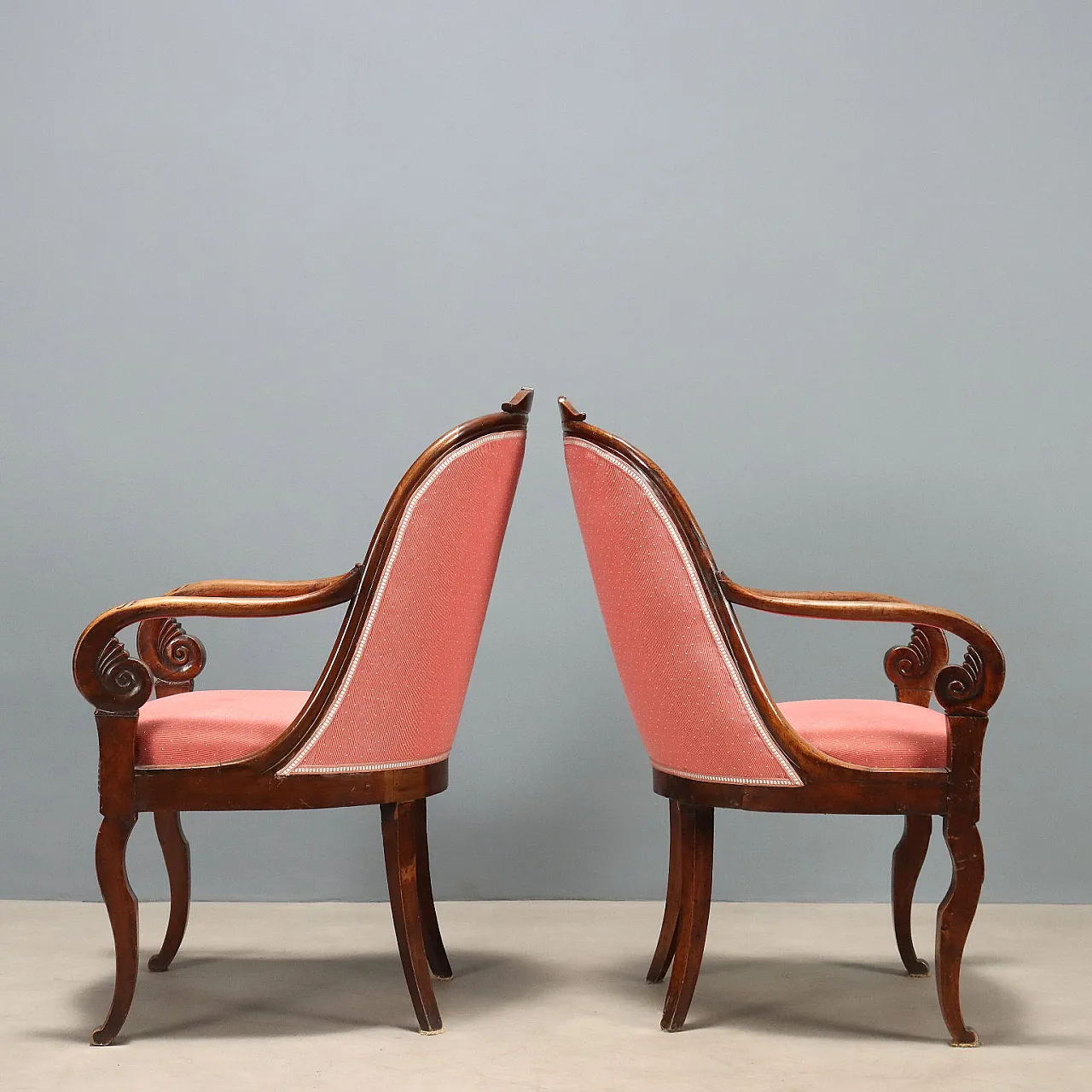 Pair of armchairs, 19th century 4