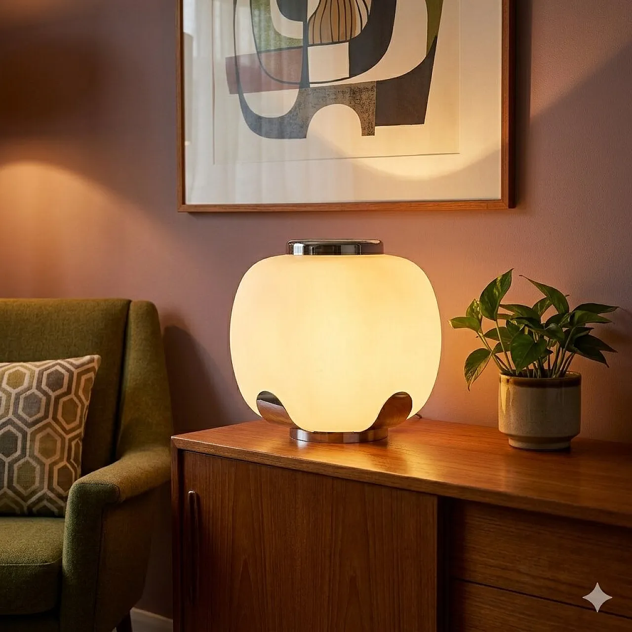Flower holder lamp, 1960s 2