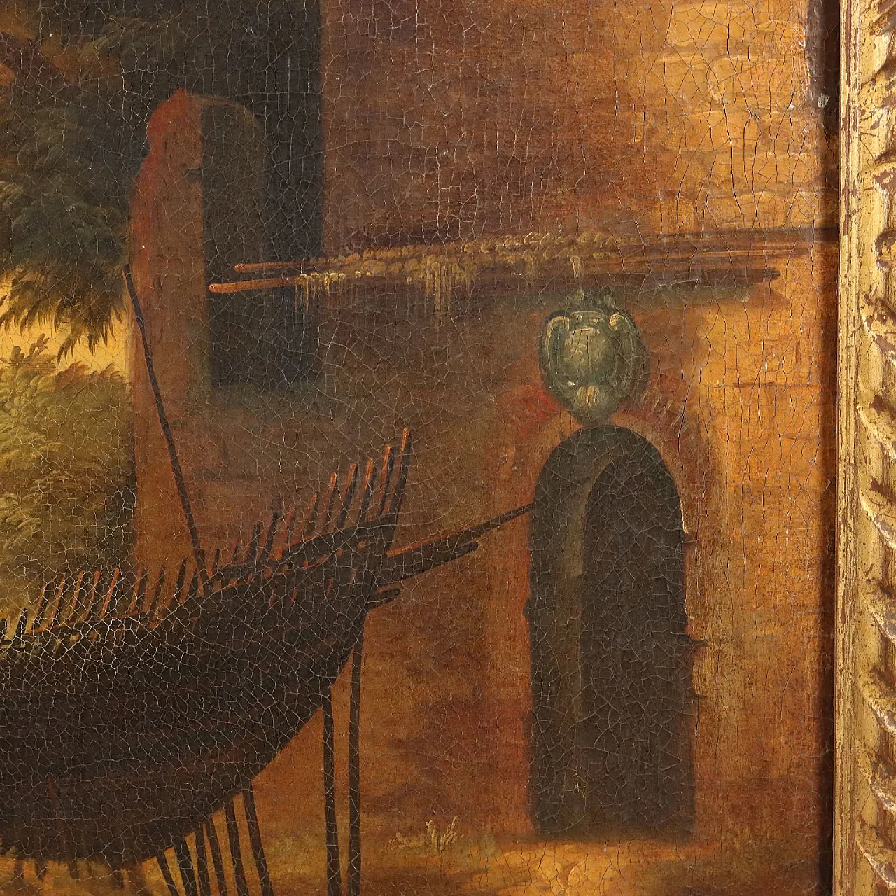 Seascape Painting with Wrecks and Figures, early 20th century 9