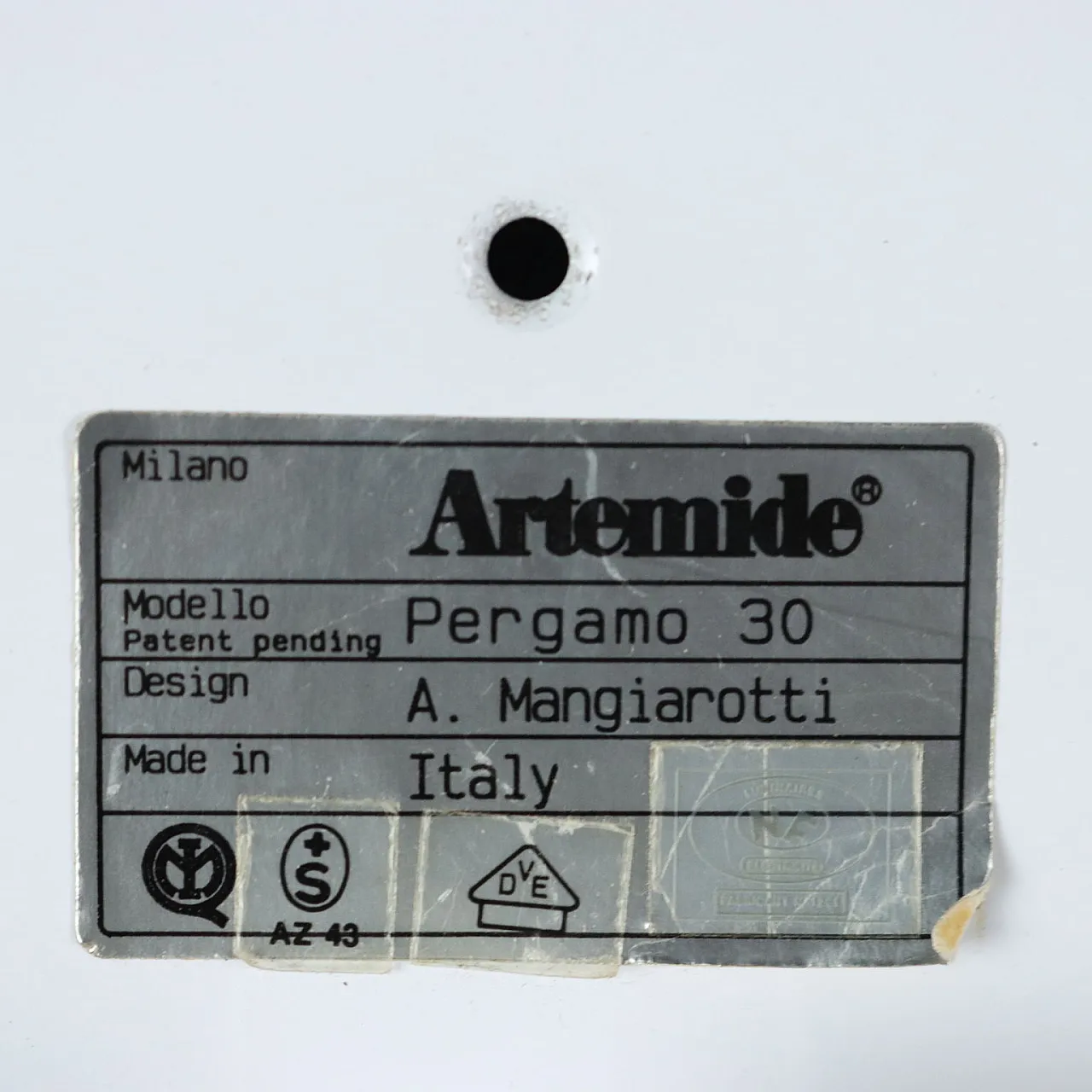 Artemide Pergamo lamp by A. Mangiarotti, 1980s 9