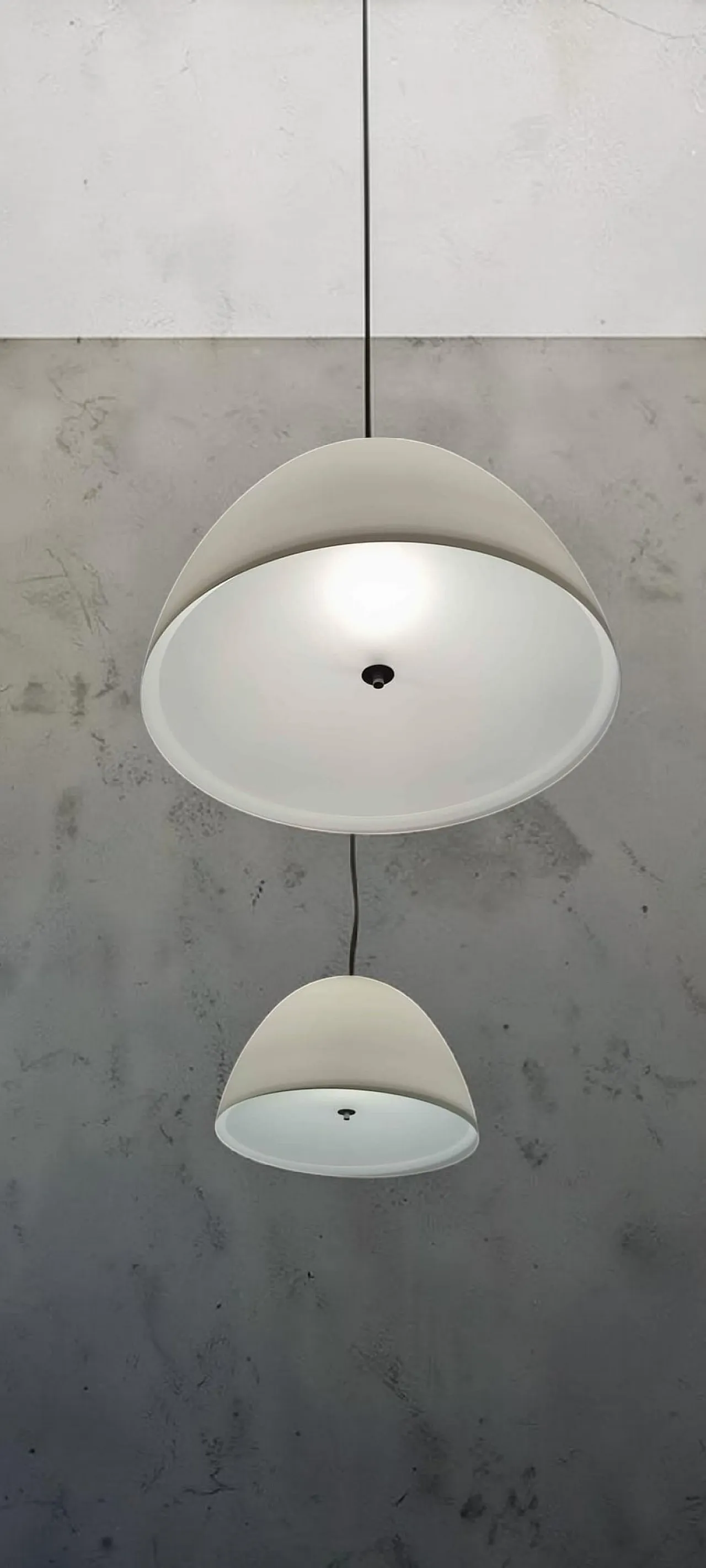 Pair of Willy Glass 60 ceiling lamps by Enzo Panzeri, 2000s 6