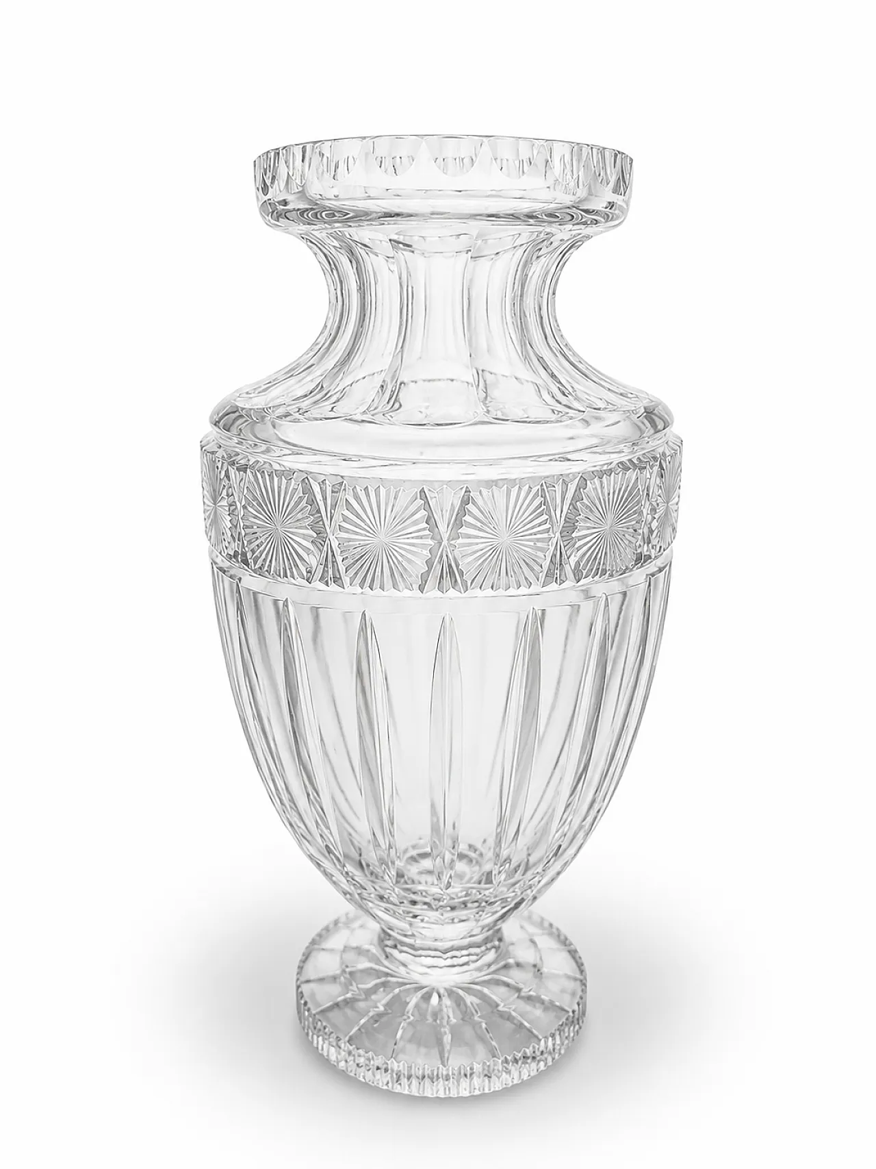 Vaso in cristallo a piombo di Bohemia, primo '900 1