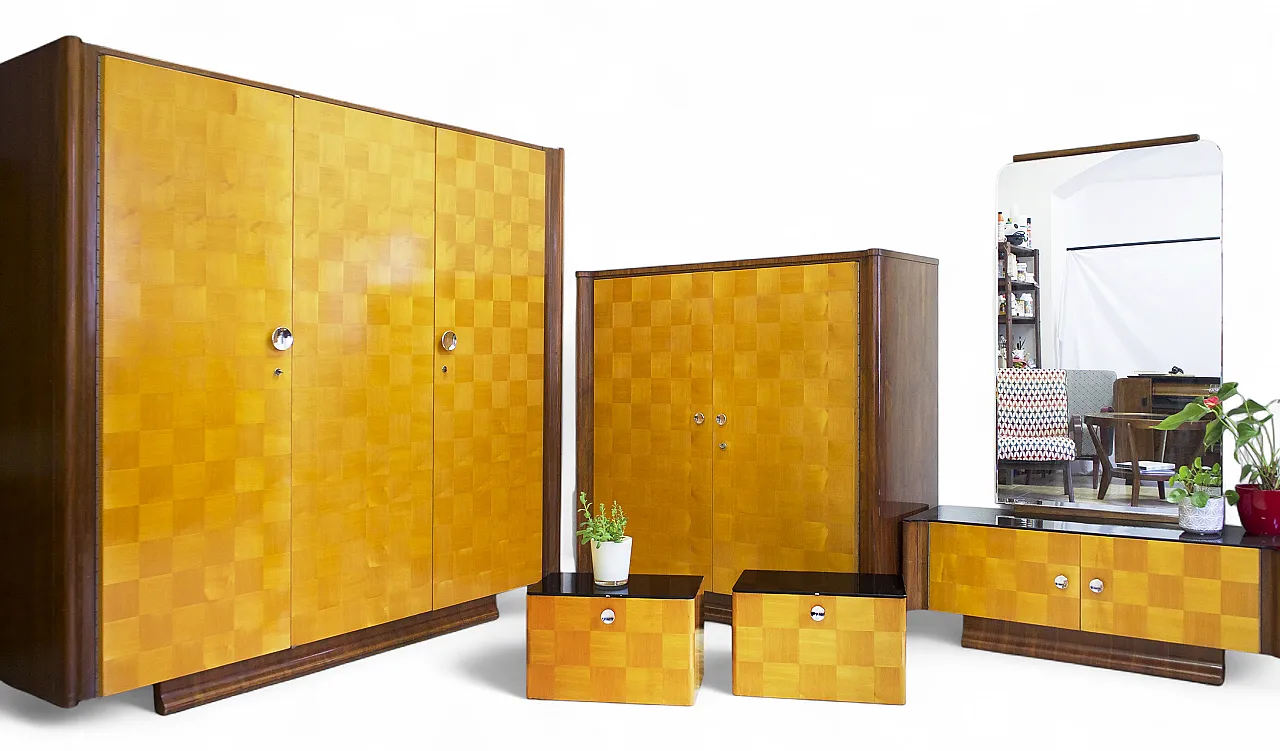 Furniture set "Chessboard" by Jindrich Halabala 6