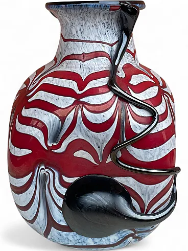 Murano style artistic glass vase