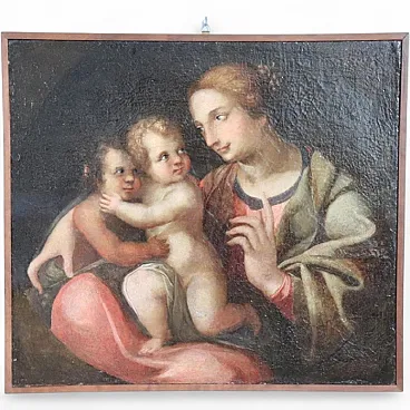 Religious oil painting on canvas, 18th century