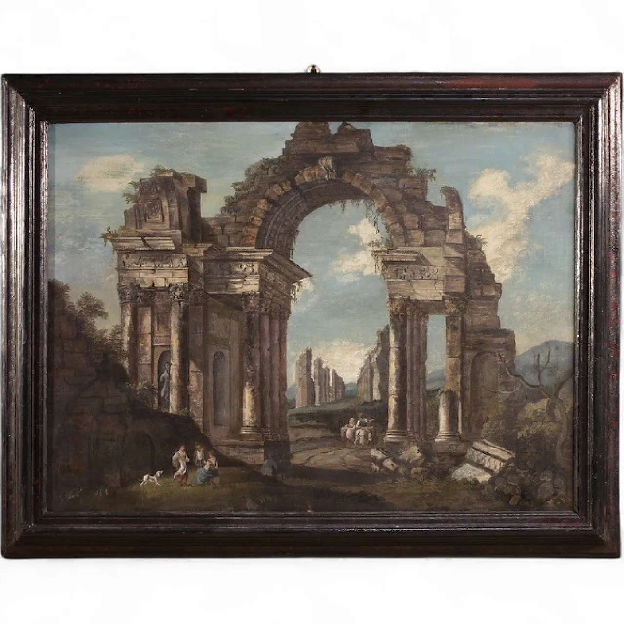Italian architectural capriccio painting from the 20th century 16