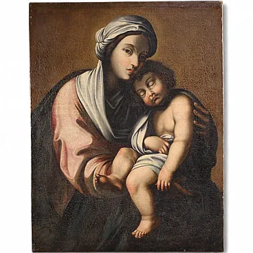 Italian painting Madonna with Child, 18th century