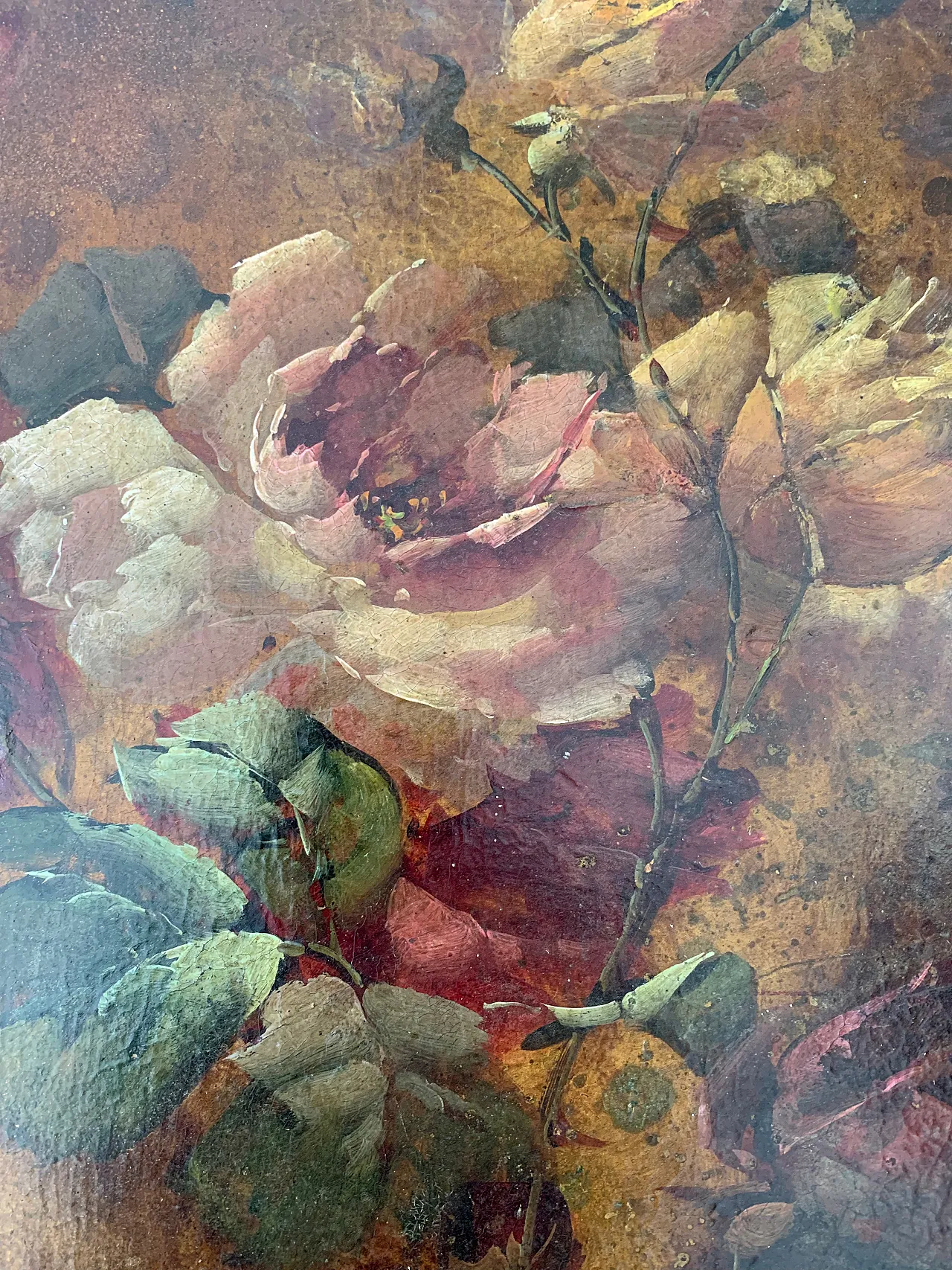 Dipinto astratto Peonie, '900 5