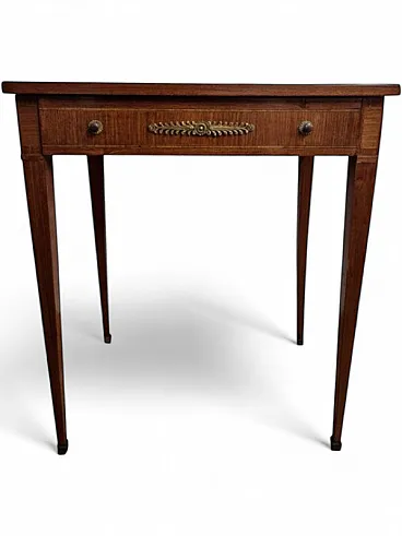 Tavolo rettangolare in legno stile Luigi XVI, '800
