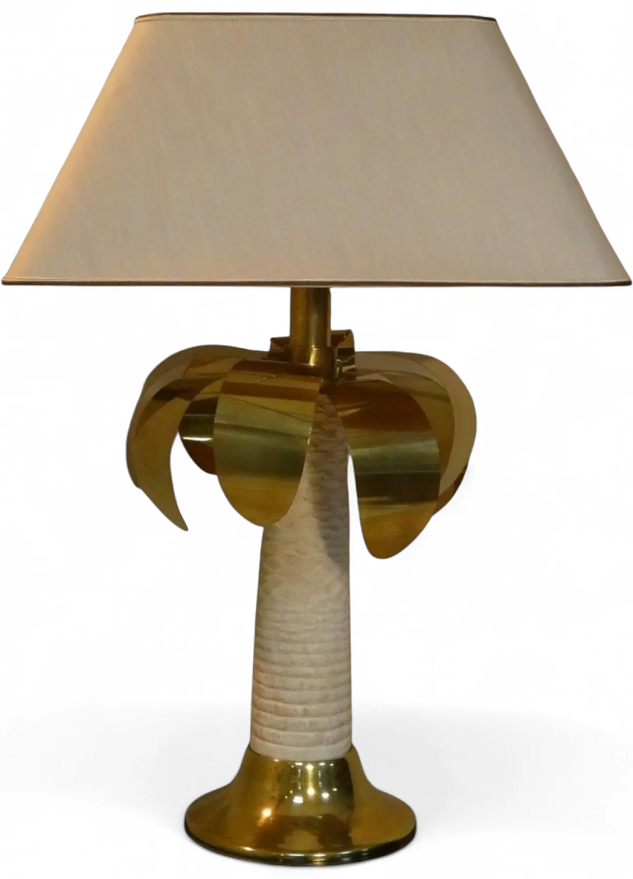 Palma table lamp in brass and resin, Italy, 1970s 13