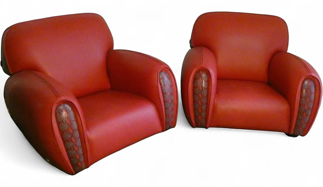 Pair of Miura Trend chairs by Elisabetta Gucci for Formitalia, 1980s 25