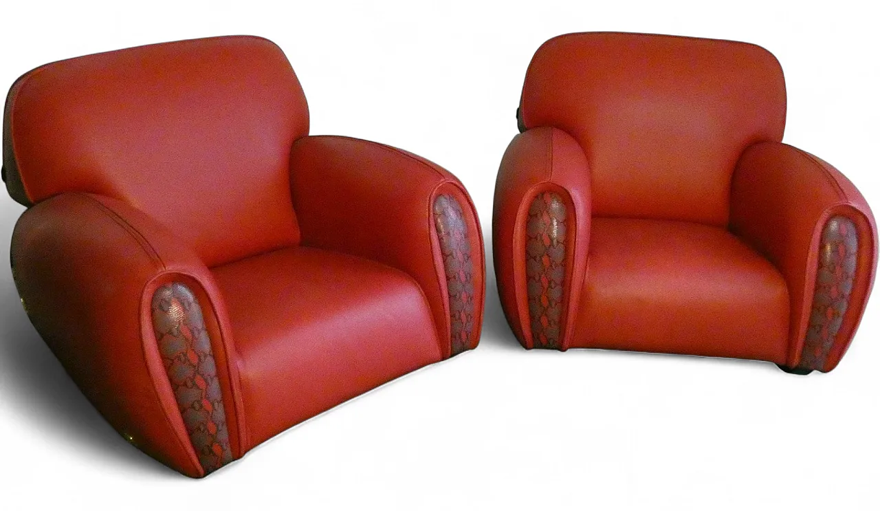 Pair of Miura Trend chairs by Elisabetta Gucci for Formitalia, 1980s 26