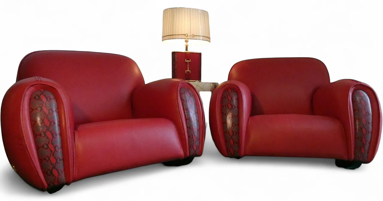 Chairs and coffee table lamp by Elisabetta Gucci for Form Italia, 80s 43
