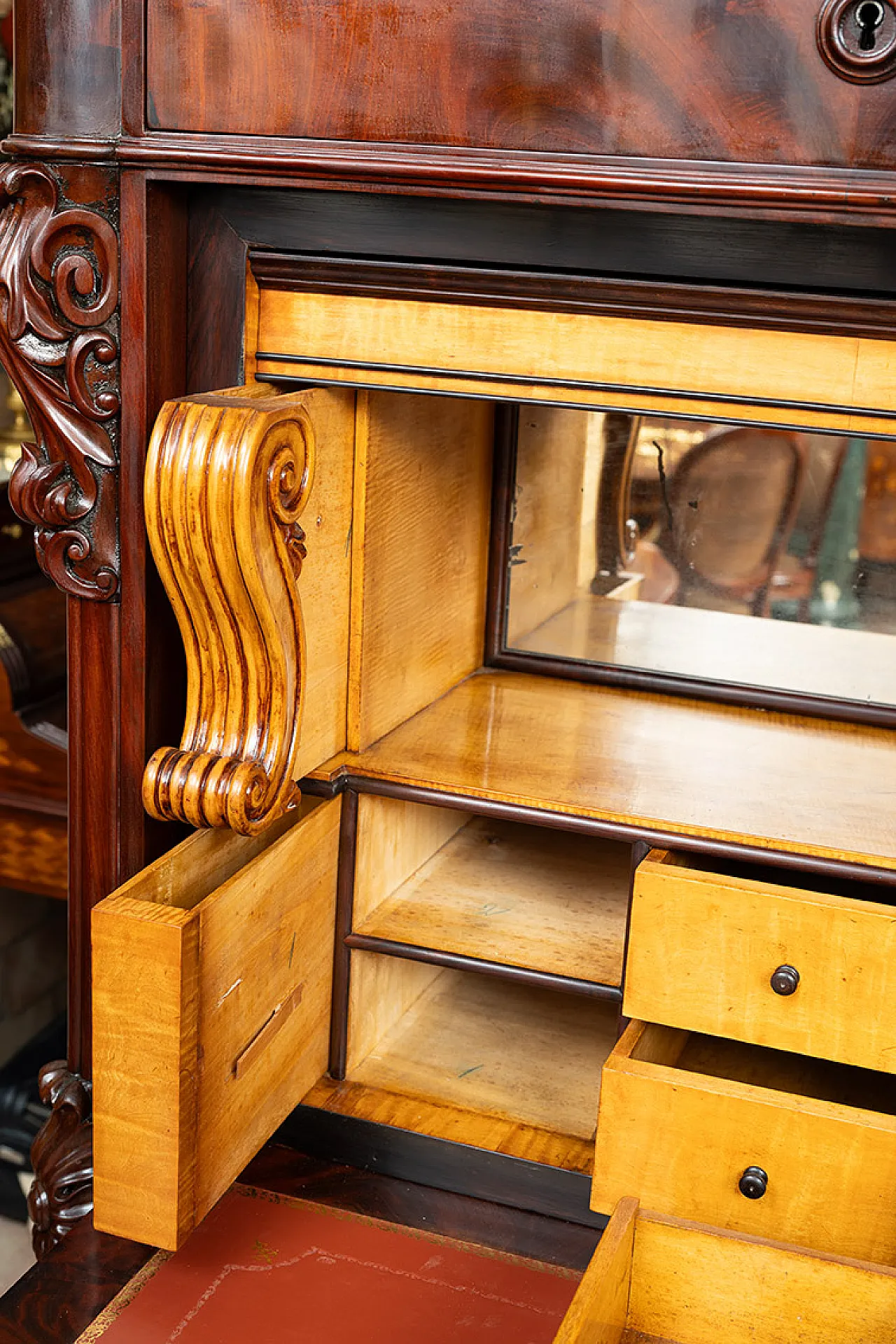 French Louis XV chest of drawers marble top, 18th century 6