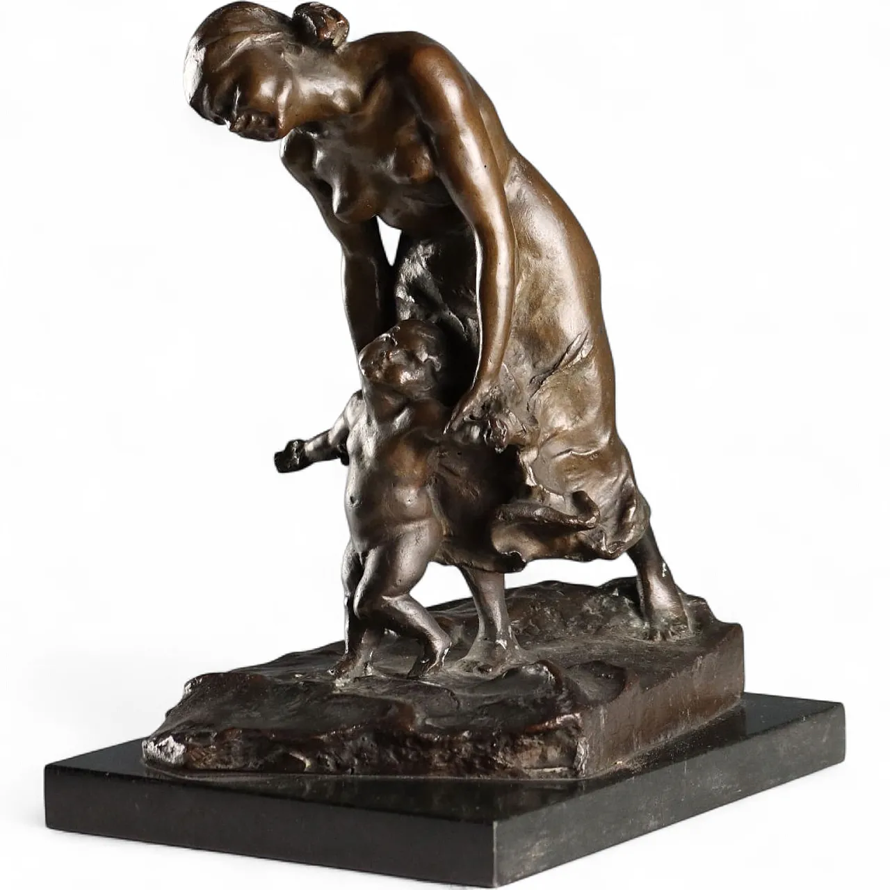 First Steps, bronze sculpture, 20th century 8