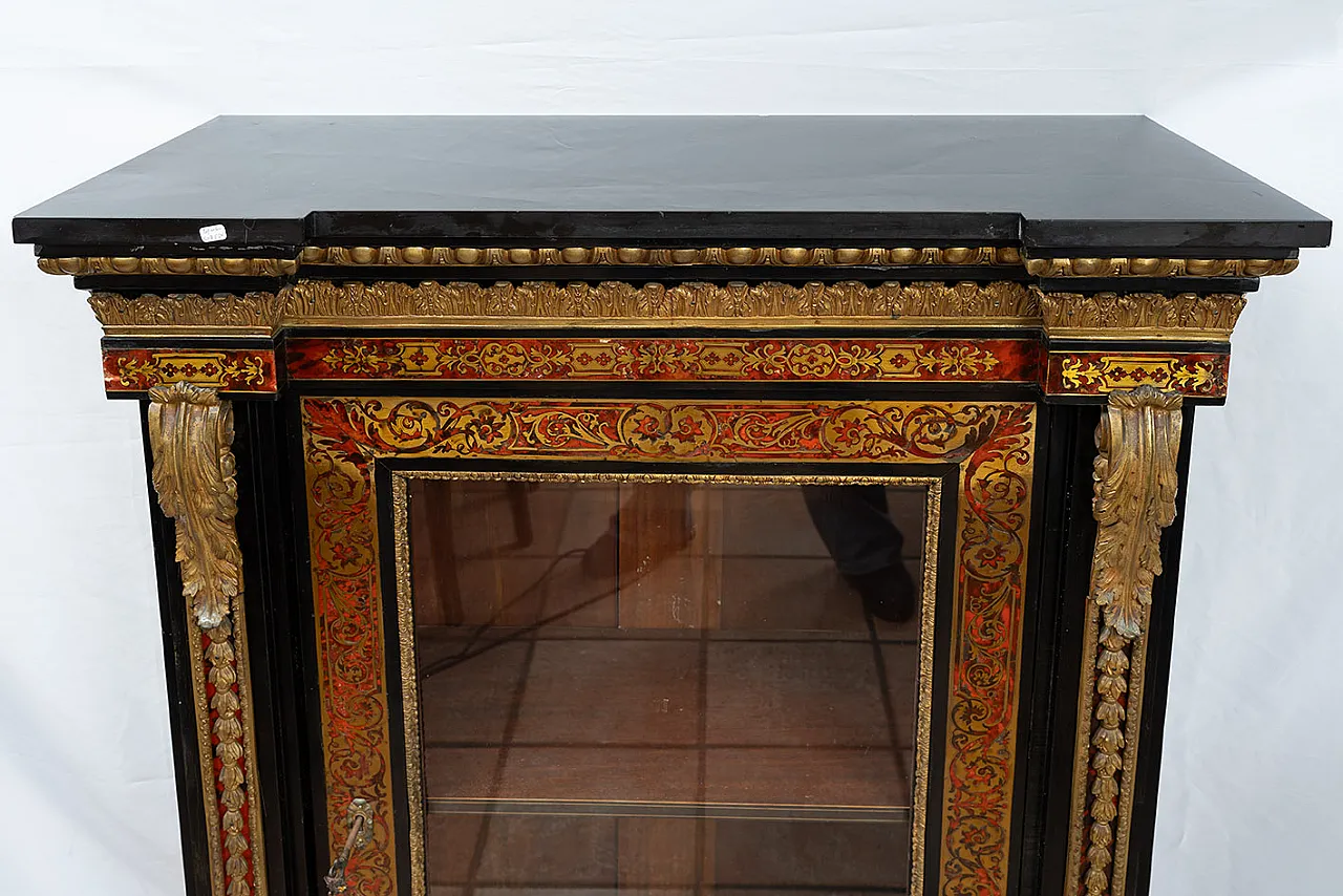 Boulle display case, 19th century 2