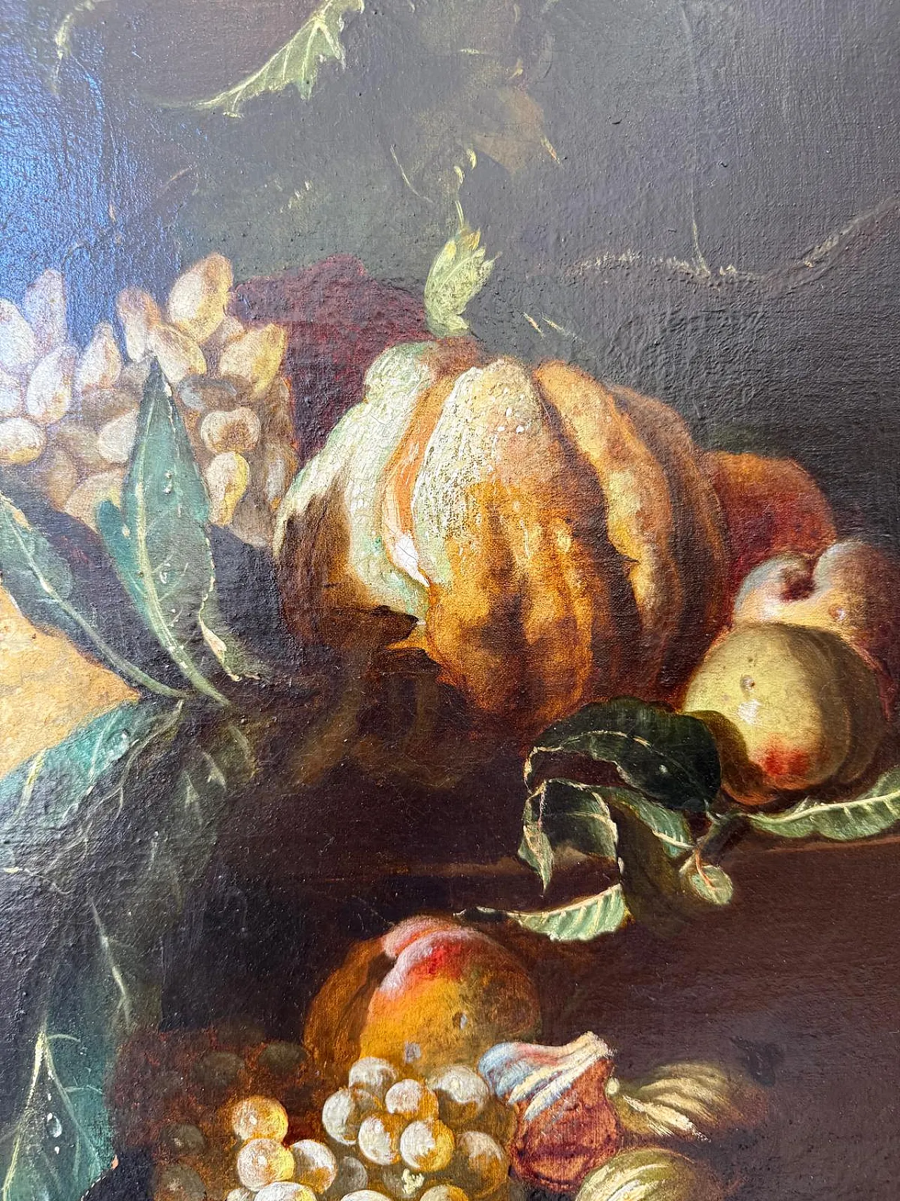 Still Life with Fruits, Signed Oil on Canvas, 19th Century 8
