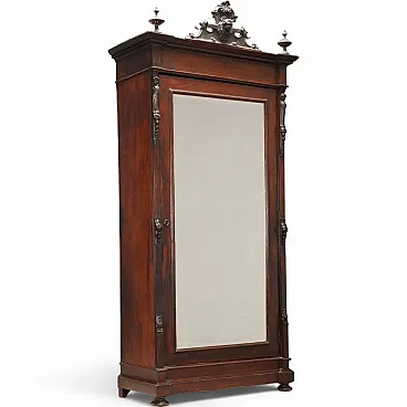 Rosewood veneered wardrobe, 19th century