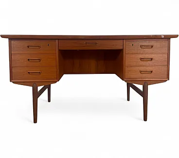Scrittoio scandinavo in teak, anni ’60