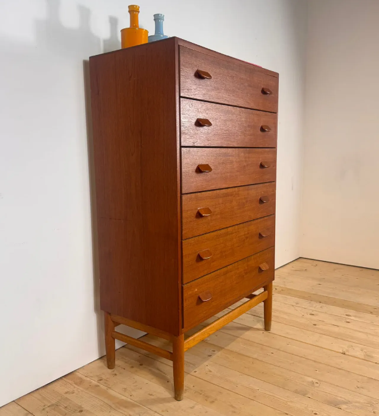 Cassettiera in teak di Poul M. Volther per FDB Møbler, anni ’60 2