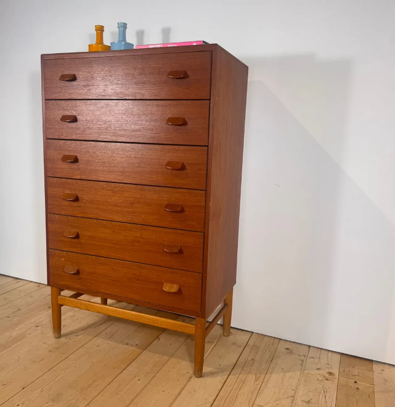 Cassettiera in teak di Poul M. Volther per FDB Møbler, anni ’60 5