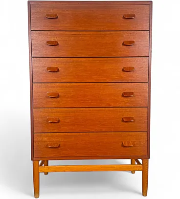 Cassettiera in teak di Poul M. Volther per FDB Møbler, anni ’60
