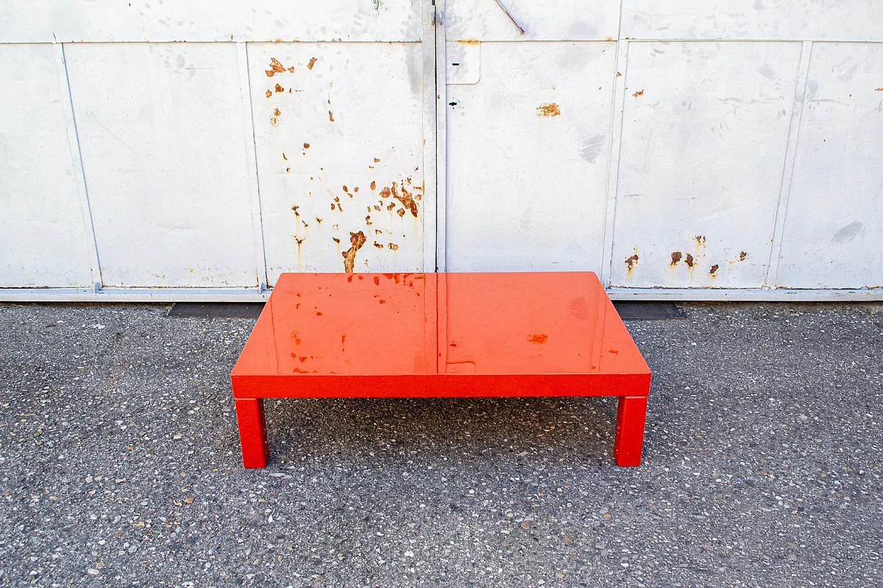 Orange coffee table, 1970s 1