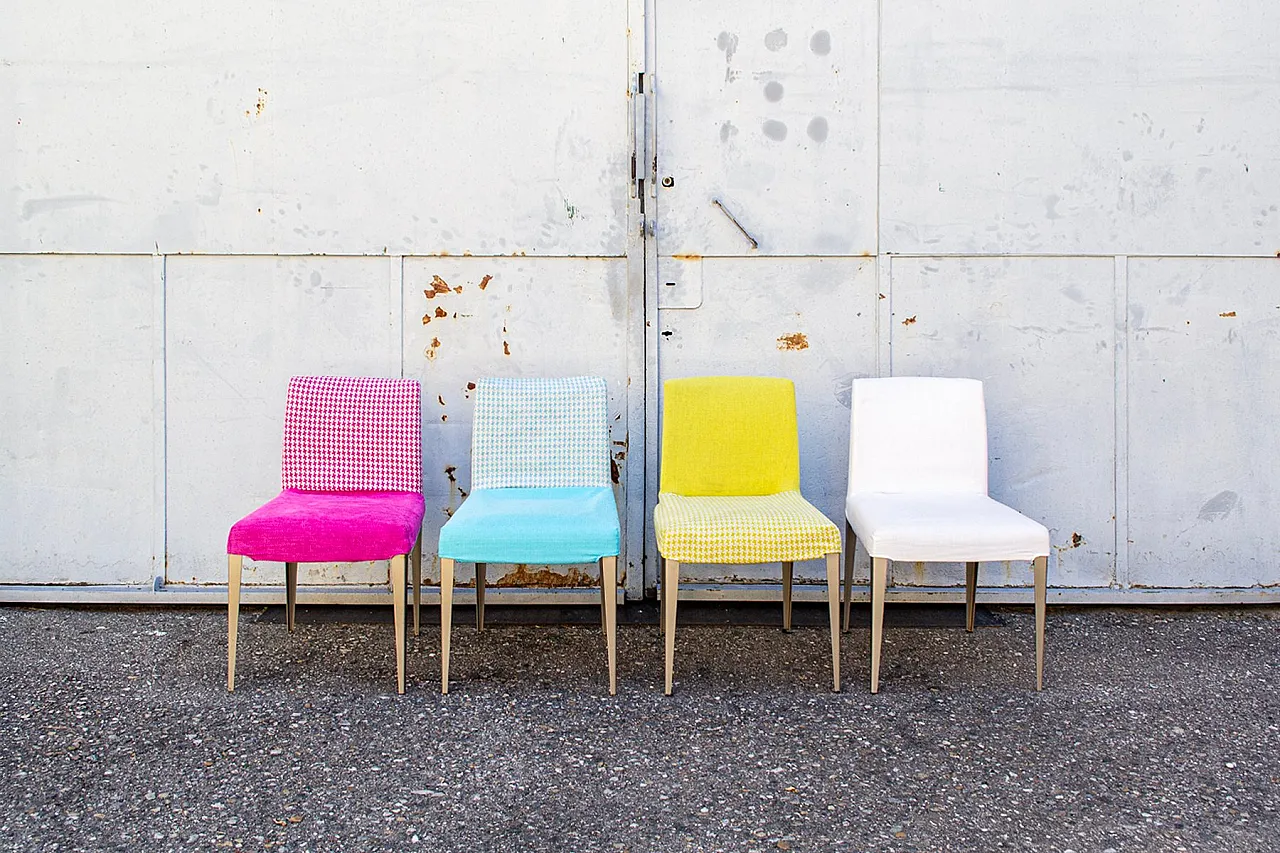 4 Melandra chairs by Antonio Citterio for B&B Italia, 1990s 1