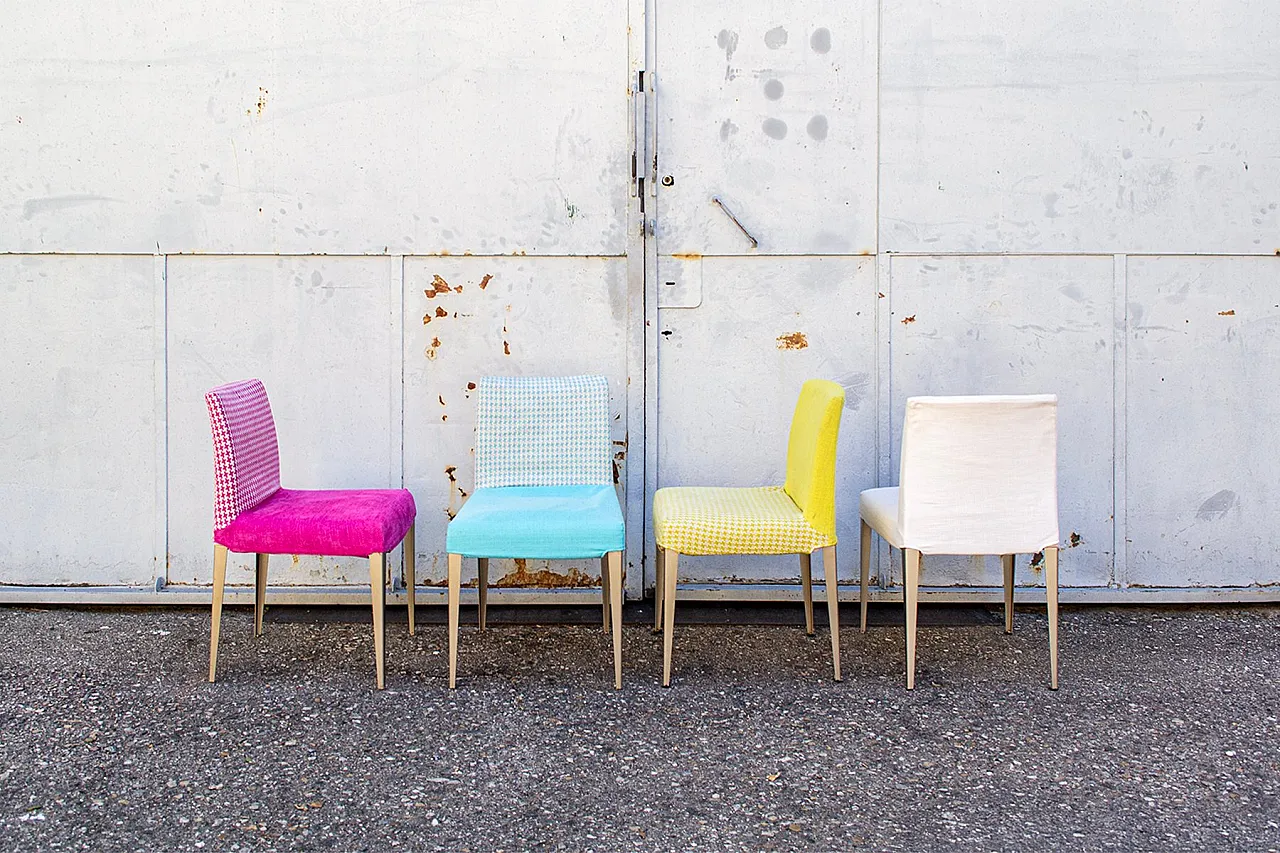 4 Melandra chairs by Antonio Citterio for B&B Italia, 1990s 2