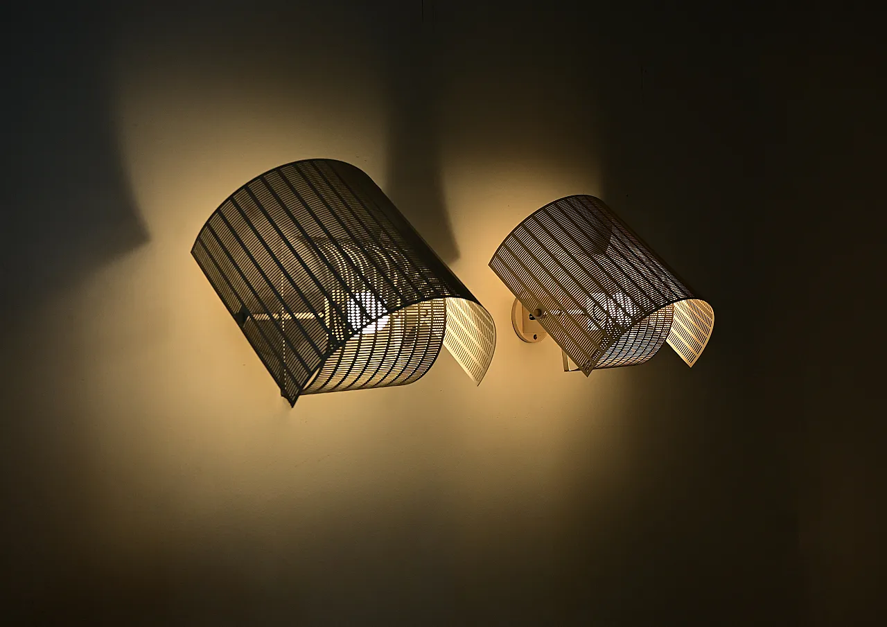 Coppia di applique Shogun di Mario Botta per Artemide, anni '80 2
