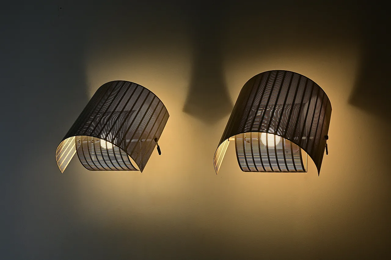 Coppia di applique Shogun di Mario Botta per Artemide, anni '80 6