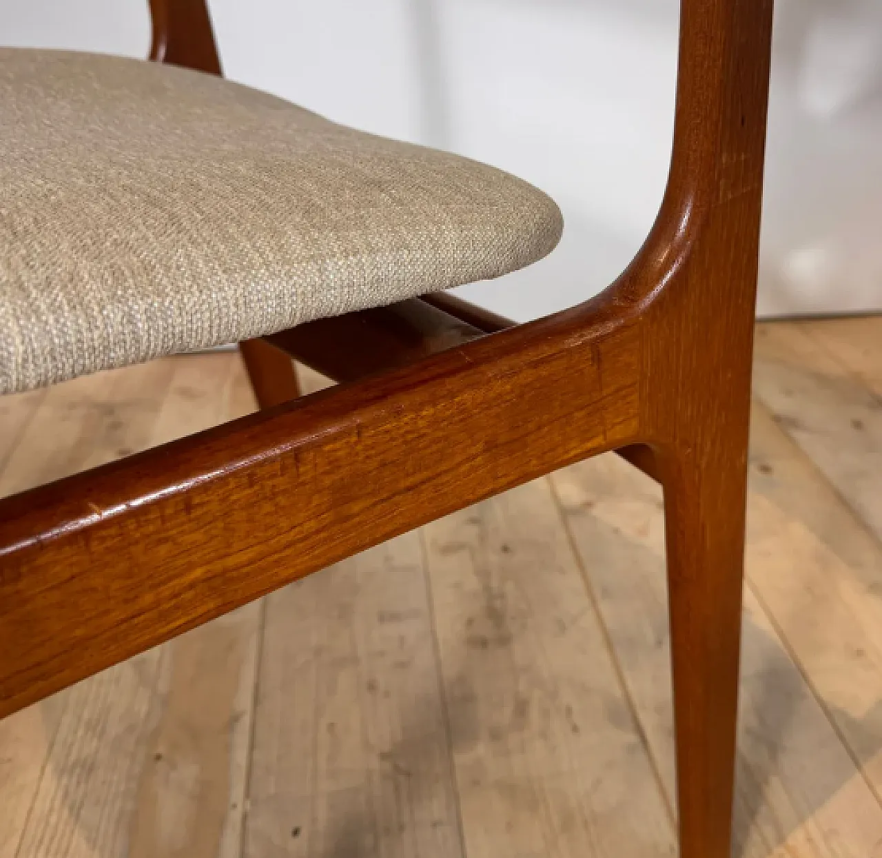 4 Chairs by Kai Kristiansen in Teak, 1960s 2