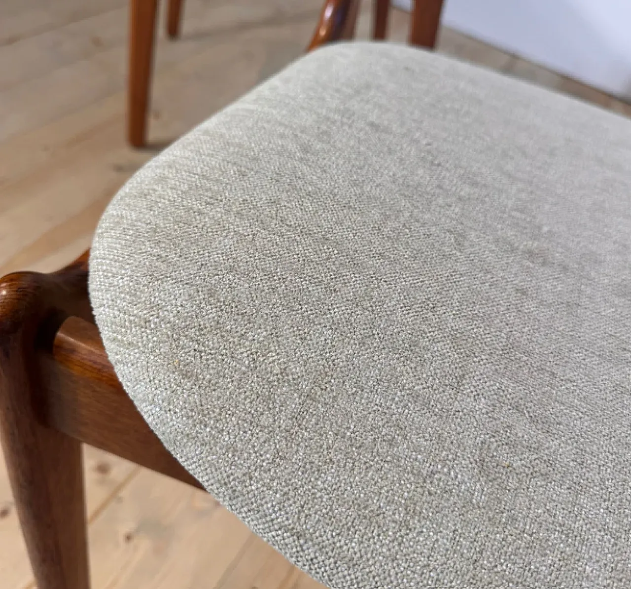 4 Chairs by Kai Kristiansen in Teak, 1960s 3