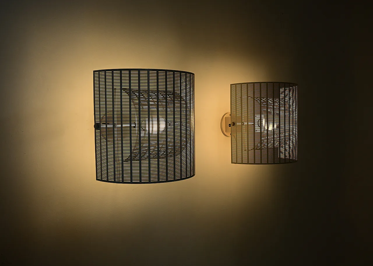 Coppia di applique Shogun di Mario Botta per Artemide, anni '80 8
