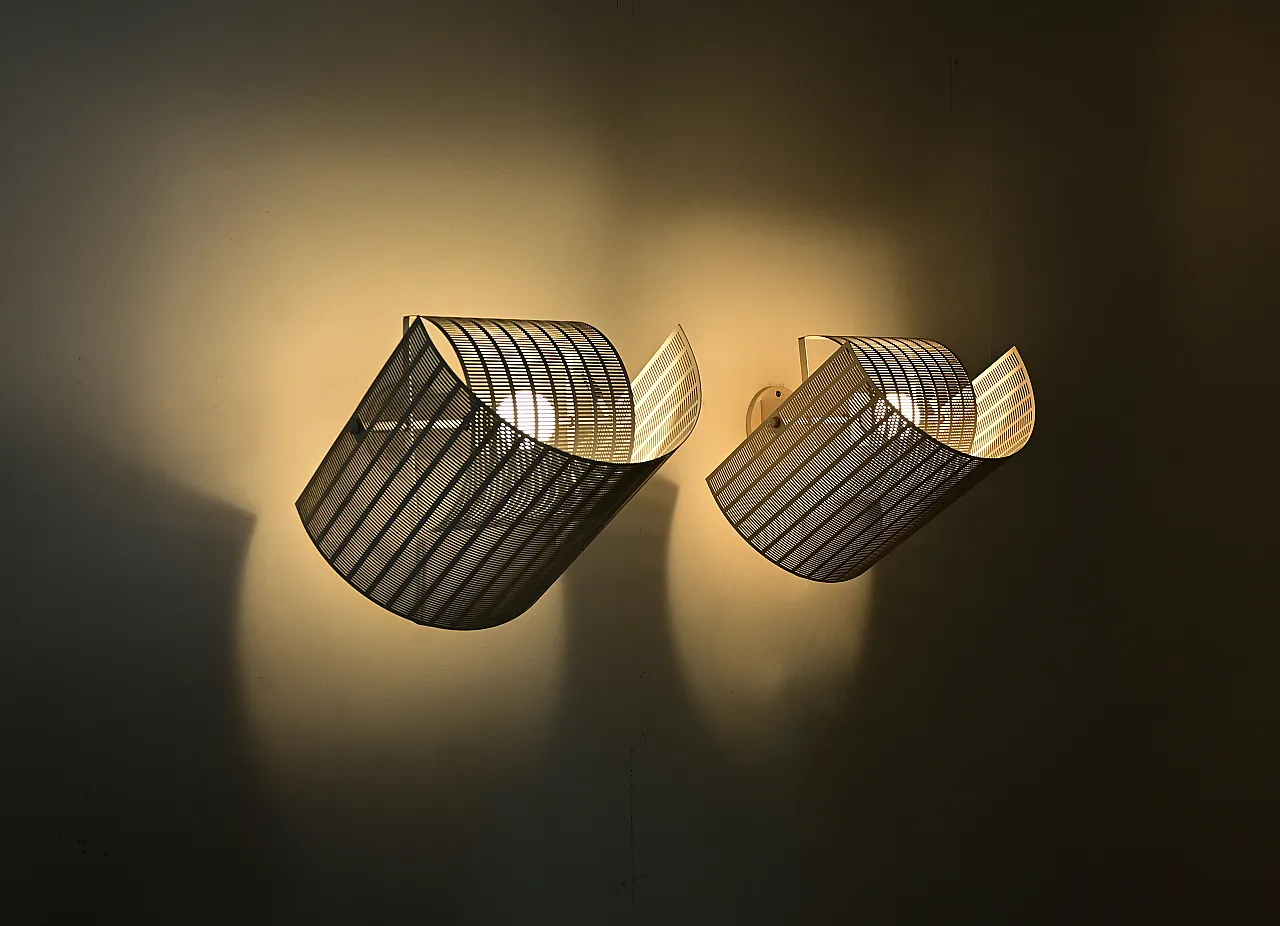 Coppia di applique Shogun di Mario Botta per Artemide, anni '80 10