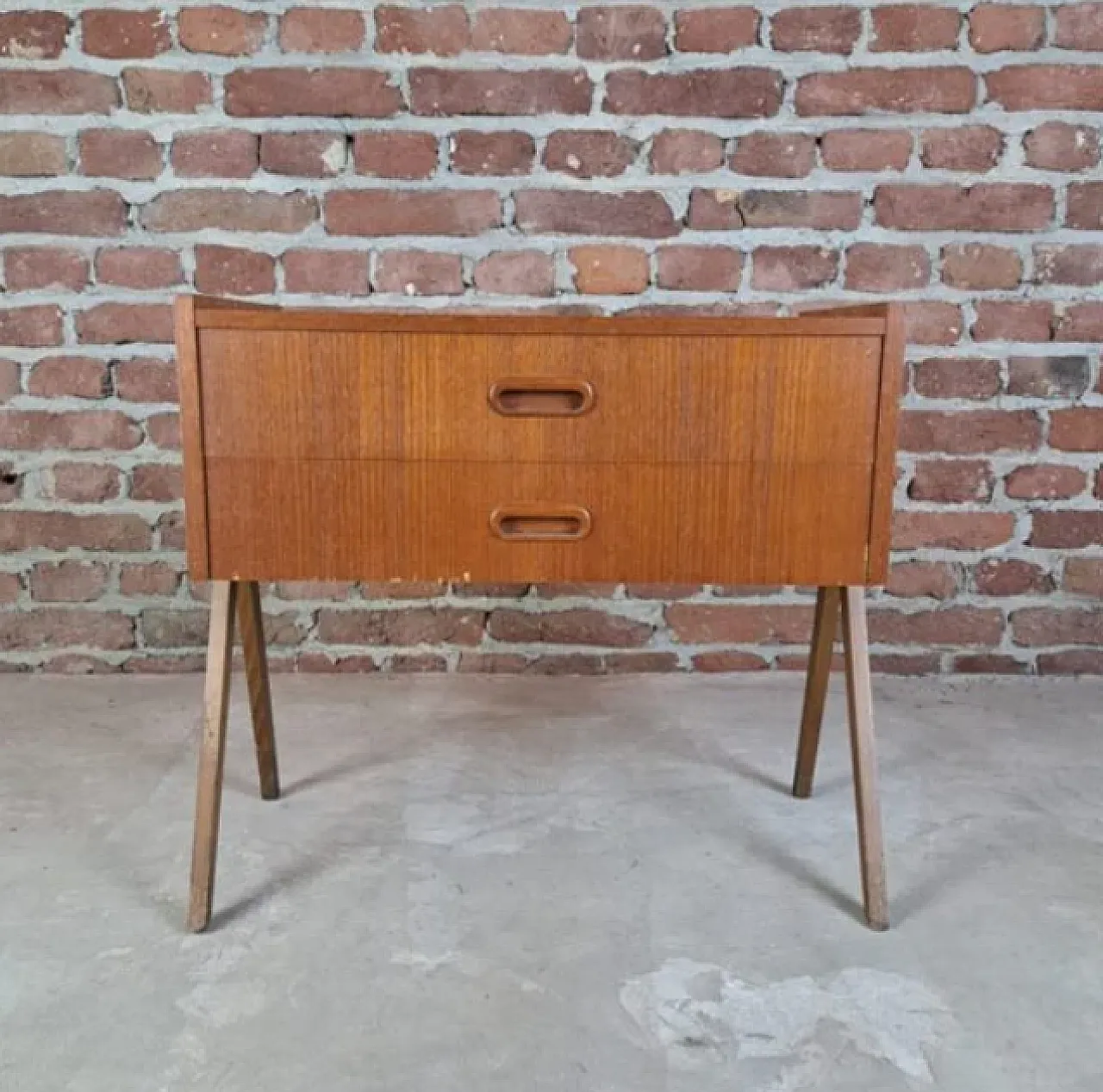 Comodino con cassetto, anni '70 1